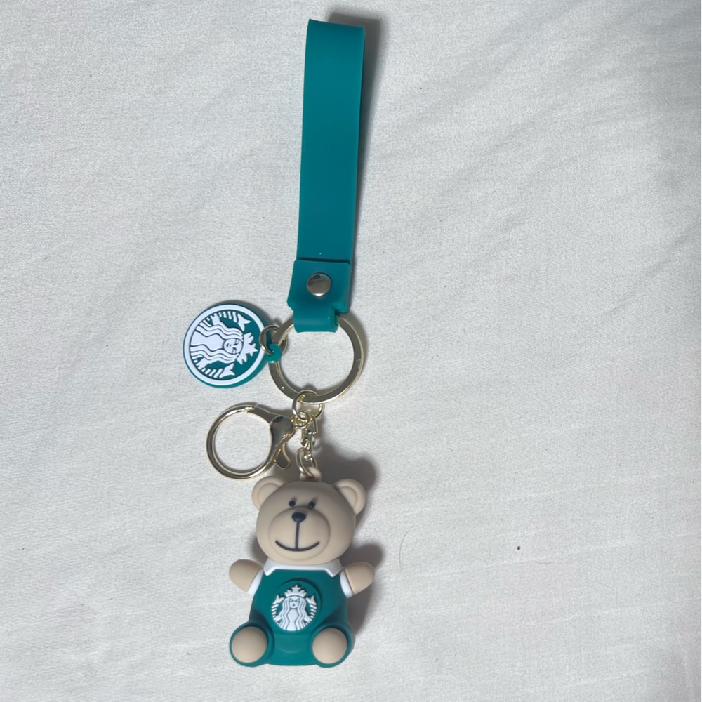 Starbucks Green Bear Keychain